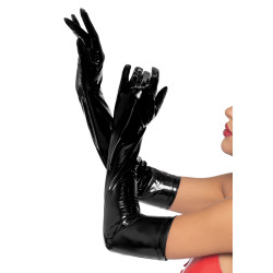 Leg Avenue Vinyl Gloves 2778 Black