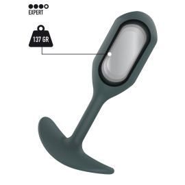ToyJoy Buttocks The Athlete Weighted Plug Grey
