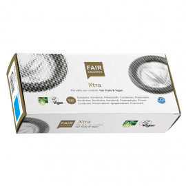 Fair Squared Xtra Fair Trade Vegan Condoms 100 pack