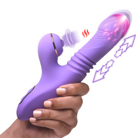 Shegasm Pro-Thrust Max 14X Thrusting & Pulsing Silicone Rabbit Purple