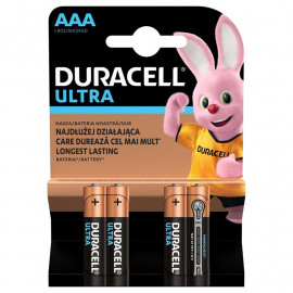 Battery Alkaline Duracell Ultra AAA 4 pack