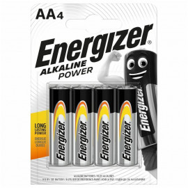 Energizer Alkaline Power Battery AA 4 pack
