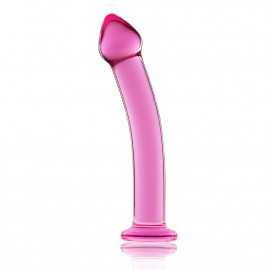 LoveToy Glass Romance G-Spot Dildo GS03PK Pink