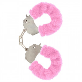 Toyjoy Furry Fun Cuffs Pink