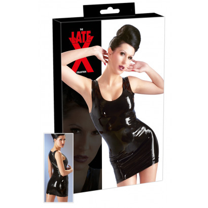 LateX Mini Dress - Latex Mini Dress Black