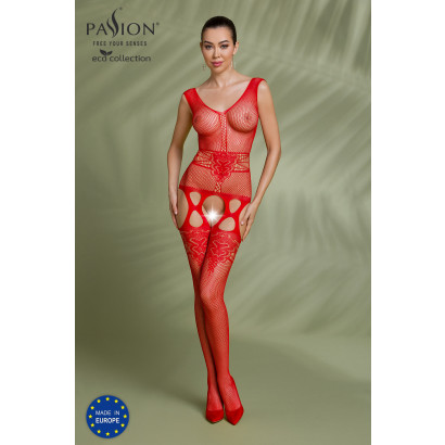 Passion ECO Bodystocking BS014 Red