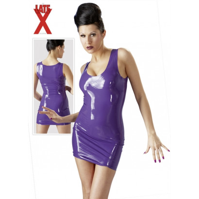 LateX Mini Dress Purple