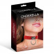 Cinderella Collar with Ring Vegan Leather Red