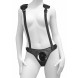 Pipedream Body Dock Strap-On Suspenders Black