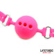 LateToBed BDSM Line Breathable Silicone Ball Gag Size M Ball 4.5cm Pink