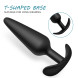 SuperLove Silicone Anal Plug Training Set for Beginners & Advanced Black