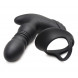 Thunderplugs 10X Thrusting Silicone Vibrator with Cock & Ball Strap & Remote Black