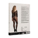 Le Désir Bodystocking with Off-Shoulder Long Sleeves Black