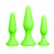 Ouch! Glow in the Dark Butt Plug Set