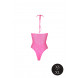 Ouch! Glow in the Dark Body with Halter Neck Neon Pink
