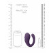 Vive Yoko Triple Action Vibrator Dual Prongs with Clitoral Pulse Wave Purple