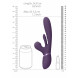 Vive Kura Thrusting G-Spot Vibrator with Flapping Tongue & Pulse Wave Stimulator Purple