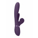 Vive Kura Thrusting G-Spot Vibrator with Flapping Tongue & Pulse Wave Stimulator Purple
